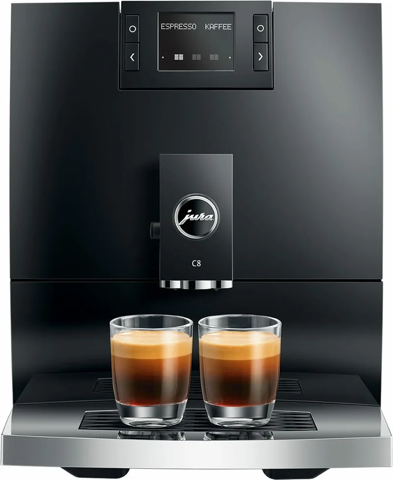 C8 (EA) - Volautomatische espressomachine van Jura in Piano Black – productfoto
