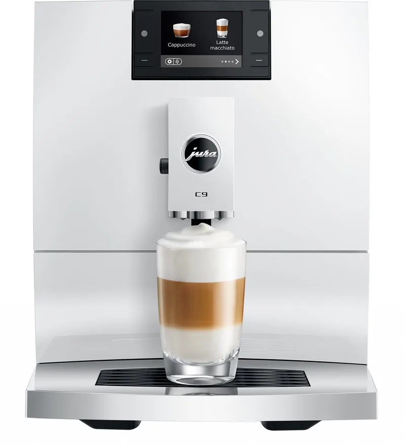 C9 Piano White (EA) - Volautomatische espressomachine van Jura in Wit – productfoto