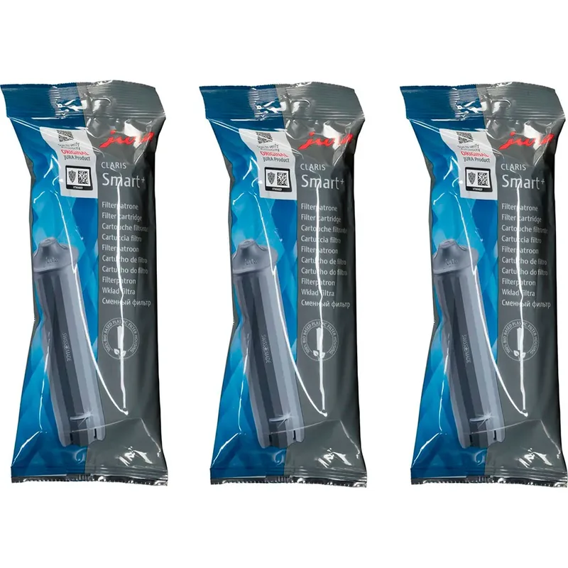 Care Kit V3 - 3x CLARIS Smart+-filterpatronen, 3 in 1 reinigingstabl. (6 st.), 1 melksysteemreiniger (90g) en 2 melkslangen van Jura – productfoto 2 van 5