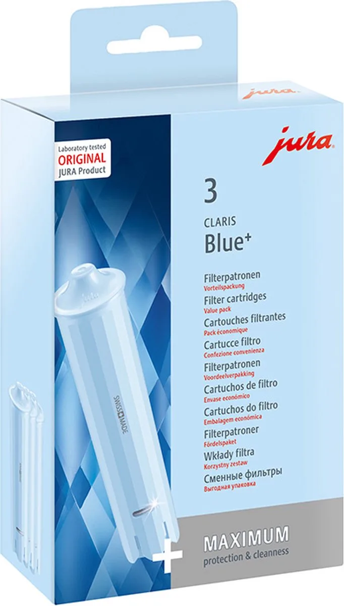 CLARIS Blue+ filterpatroon - 3 stuks - vernieuwd model - 24231 - 71312 van Jura – productfoto