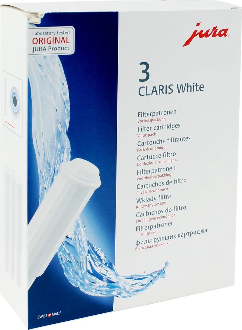 Claris White Waterfilter 3 stuks van Jura – productfoto 1 van 2