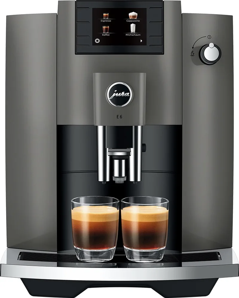 E6 (EC) - Volautomatische espressomachine van Jura in Dark Inox – productfoto