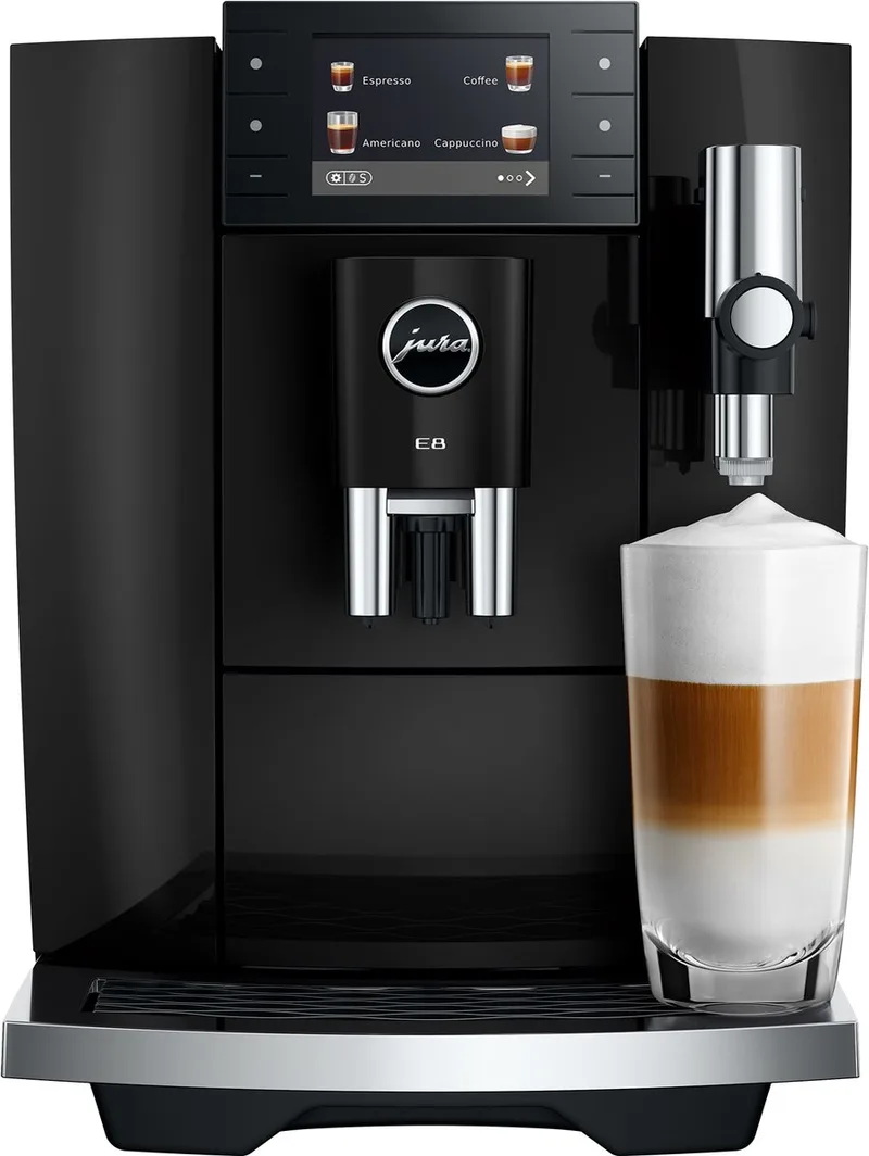 E8 (ED) - Volautomatische espressomachine van Jura in Piano Black – productfoto