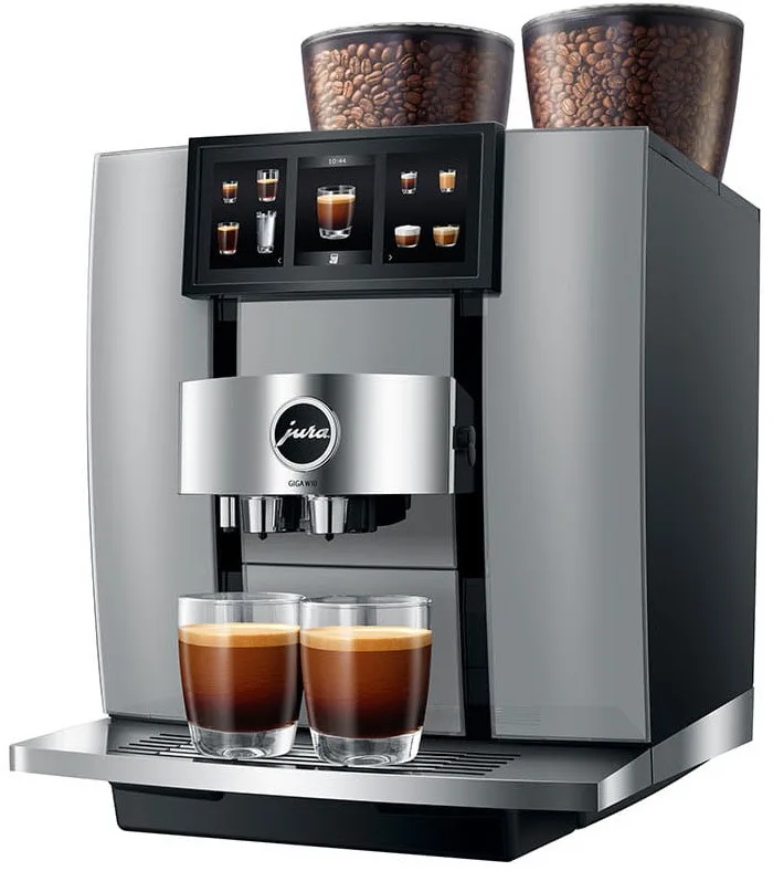 GIGA W10 Kaffee-Vollautomat Diamond von Jura in Silber – Produktfoto