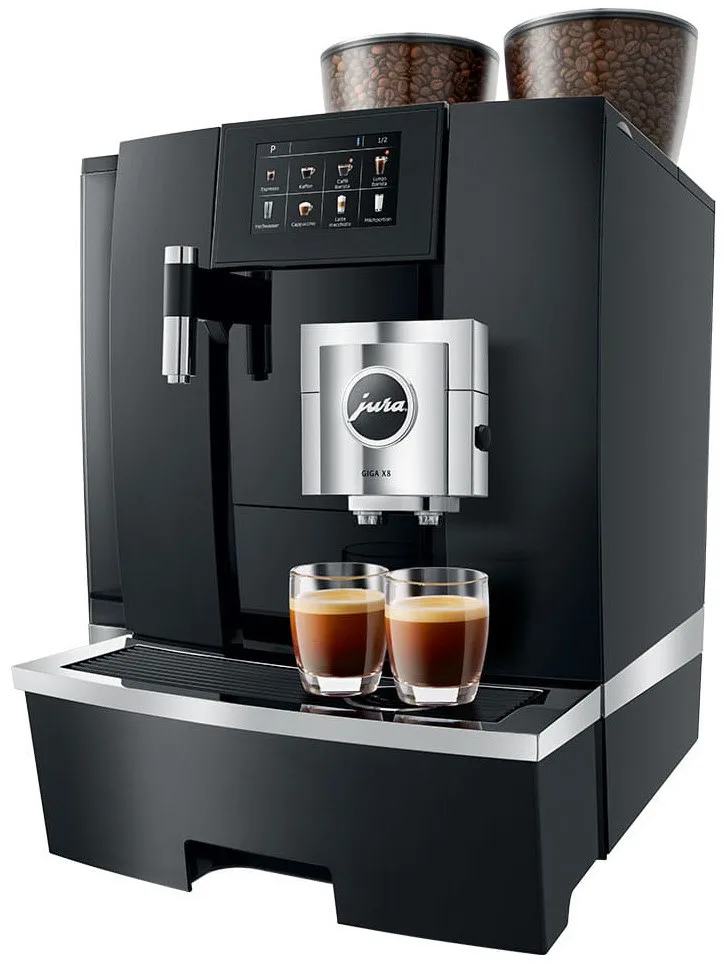GIGA X8 Kaffee-Vollautomat Schwarz von Jura in Aluminium – Produktfoto