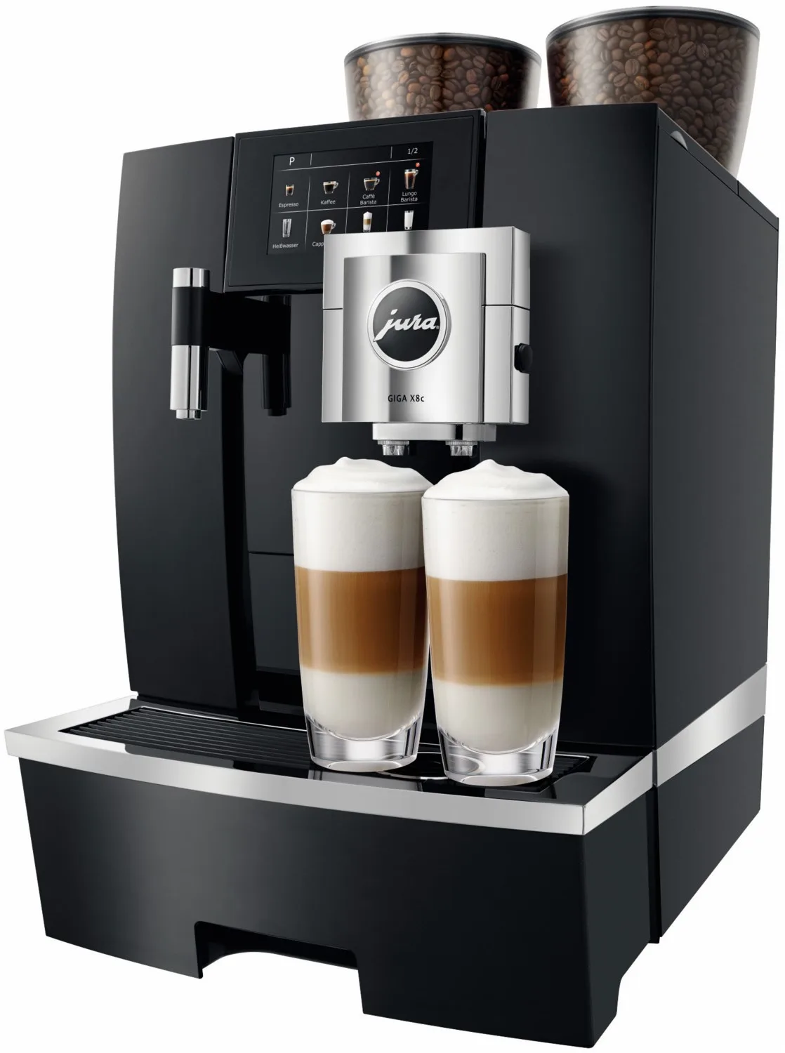 GIGA X8c Kaffee-Vollautomat Aluminium Schwarz von Jura – Produktfoto
