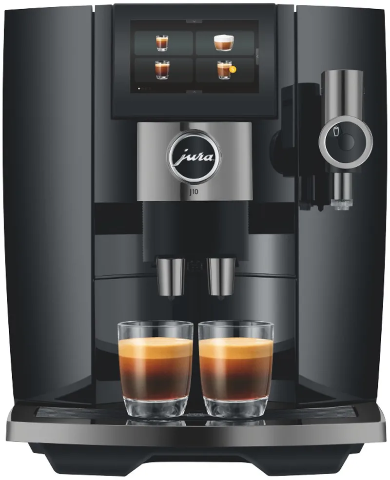 J10 (EA) - Volautomatische espressomachine van Jura in Piano Black – productfoto