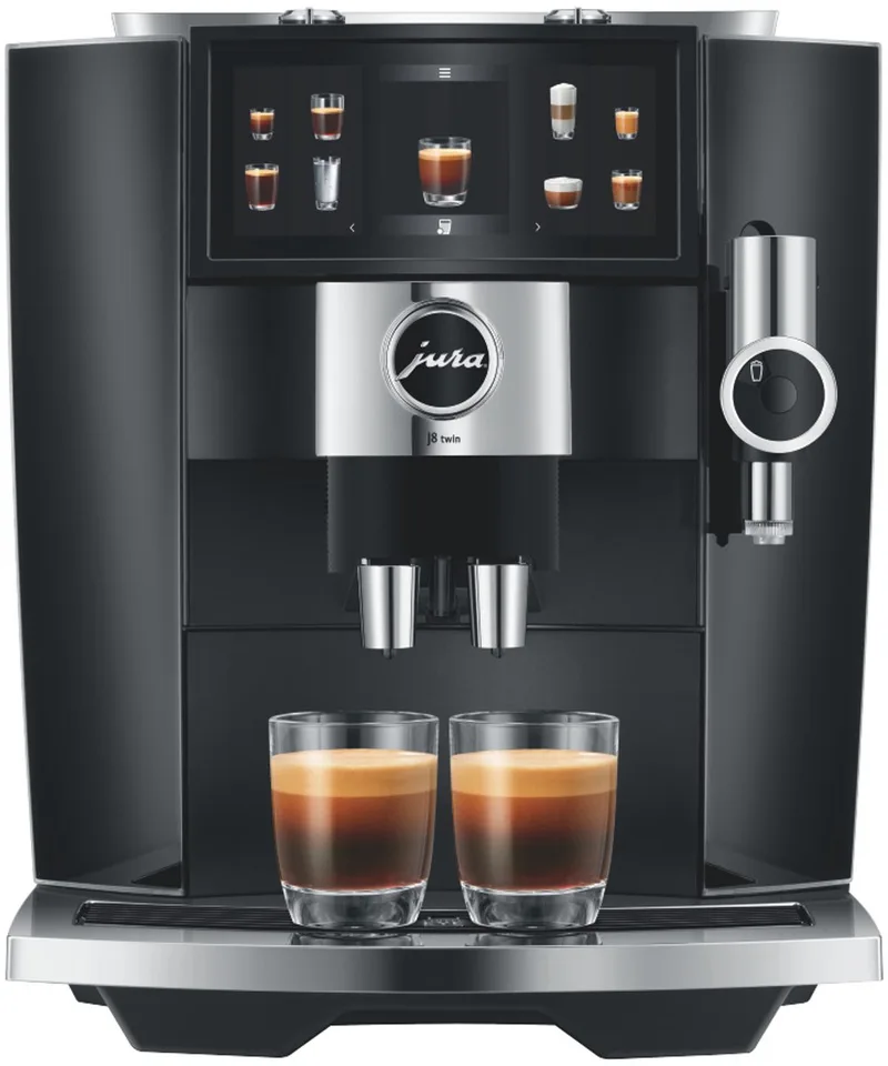J8 twin (EA) - Volautomatische espressomachine van Jura in Diamond Black – productfoto