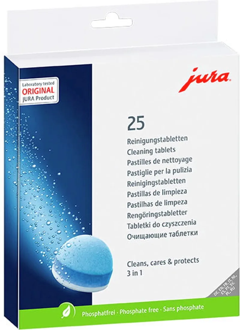 JURA - 3 in 1 reinigingstabletten (25 st.) van Jura – productfoto
