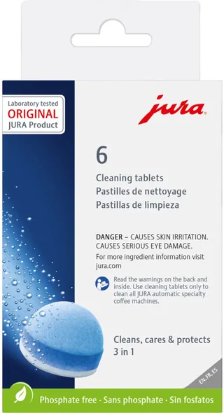 JURA - 3 in 1 reinigingstabletten (6 st.) van Jura – productfoto 1 van 2