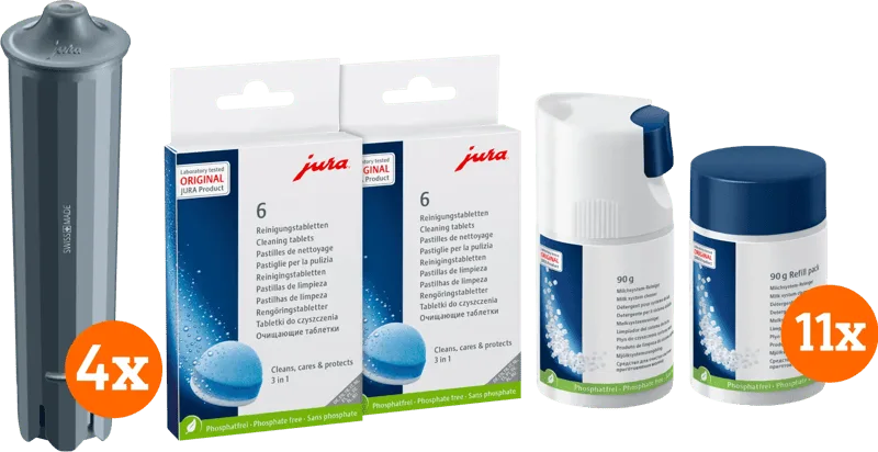 Pflegepaket 1 Jahr + Milchreiniger von Jura – Produktfoto