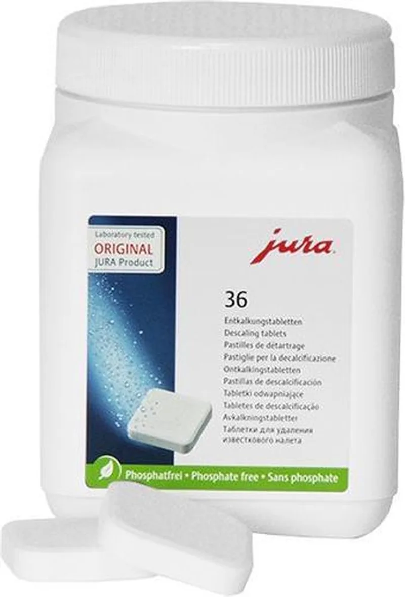 Ontkalkingstabletten 70751 - 36 stuks (Nieuwste uitvoering 2-1 tabletten) van Jura in Zwart – productfoto