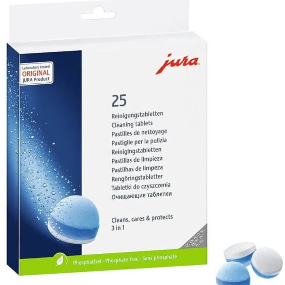 Reinigingstabletten 3in1 - 25 stuks van Jura – productfoto