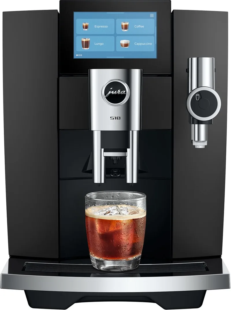 S10 (EA) - Volautomatische koffiemachine van Jura in Obsidian Black – productfoto