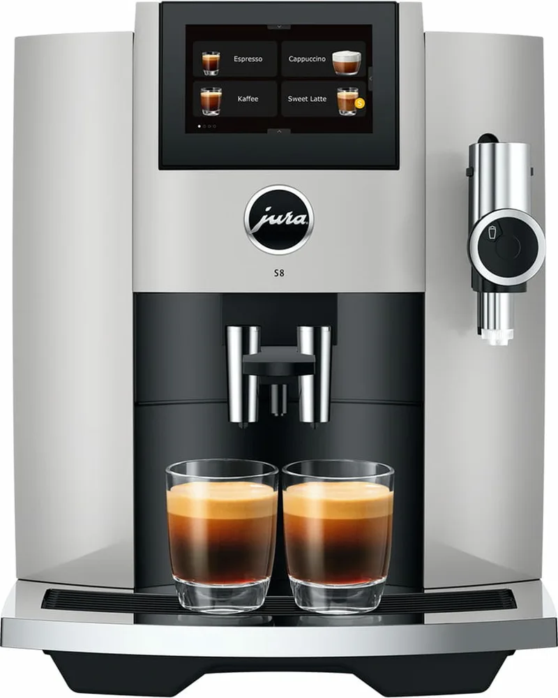 S8 (EB) - Volautomatische espressomachine van Jura in Platina – productfoto