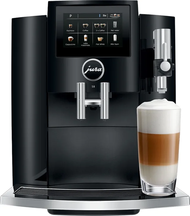 S8 Piano Black (EA) - Volautomatische espressomachine