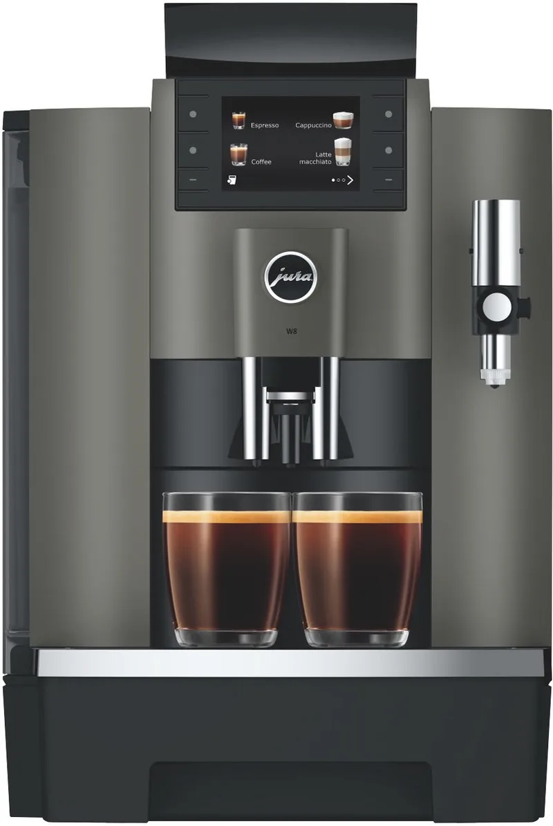 W8 (EA) - Volautomatische espressomachine - Zakelijk van Jura in Dark Inox – productfoto