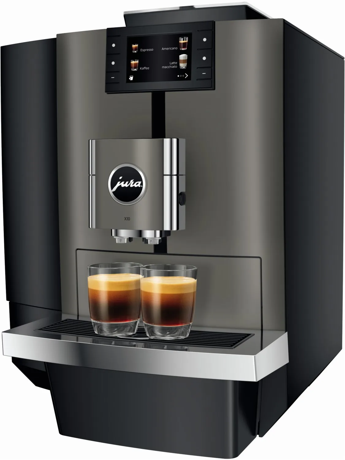 X10 Kaffee-Vollautomat Dark Inox von Jura – Produktfoto