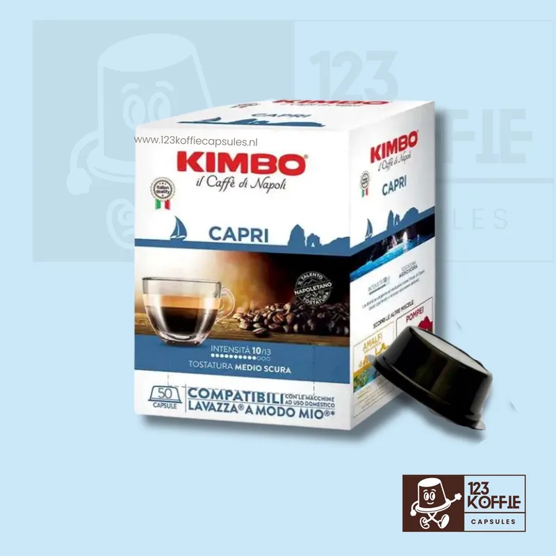 50 stuks Kimbo Capri - Nespresso Compatibel Koffiecups - 50 stuks - Italiaanse koffie van Kimbo – productfoto