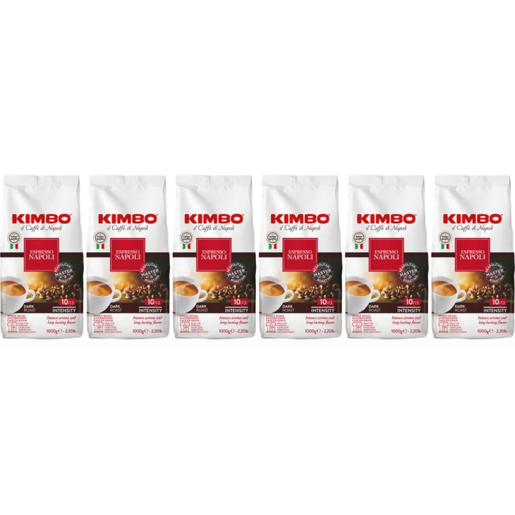 Barista Espresso Napoli / Napoletano - koffiebonen - 6 x 1 kilo de Kimbo – photo produit