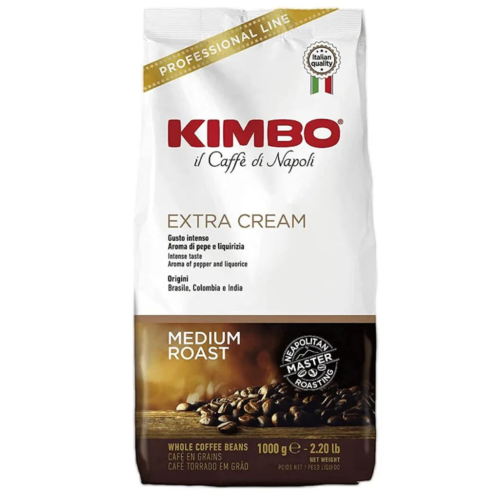 Espresso Bar Extra Cream - koffiebonen - 1 kilo de Kimbo – photo produit