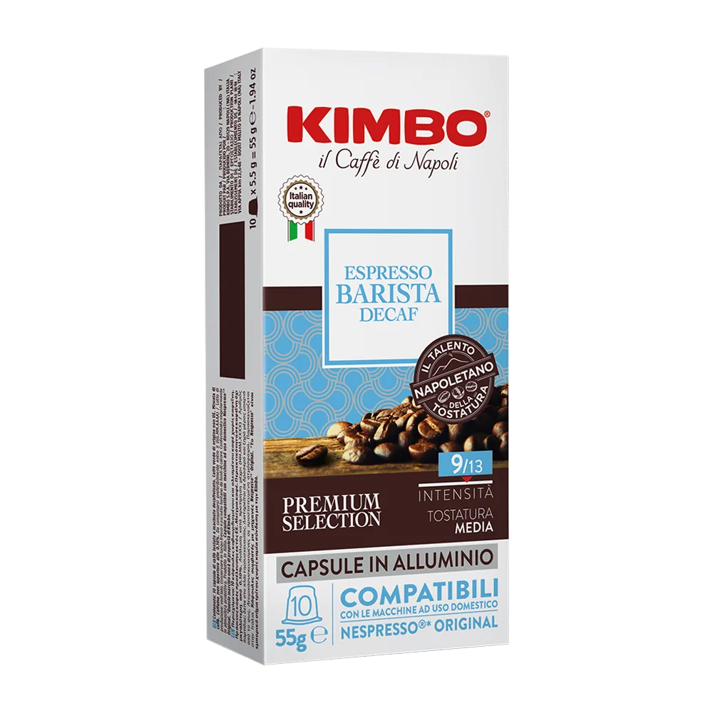 Espresso Barista Decaf - 10 koffiecups de Kimbo – photo produit