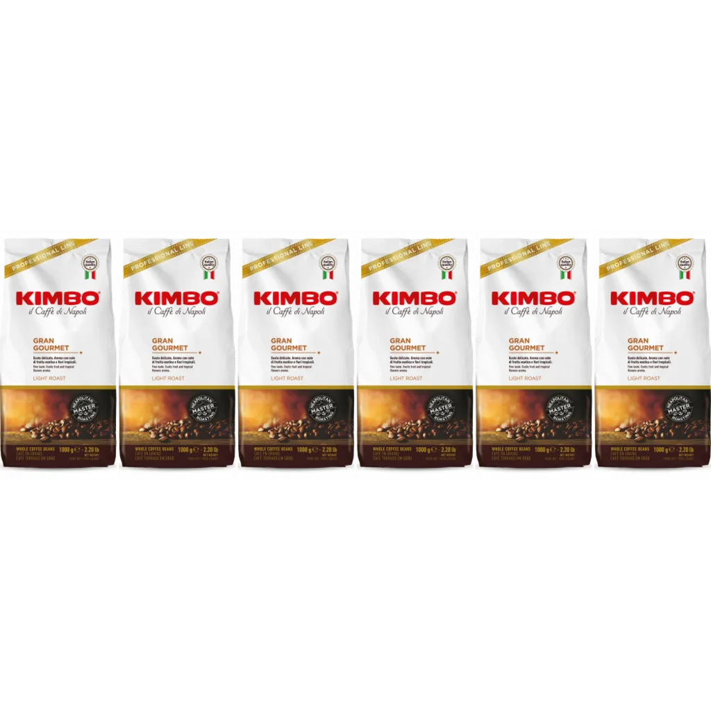 Gran Gourmet - koffiebonen - 6 x 1 kilo de Kimbo – photo produit