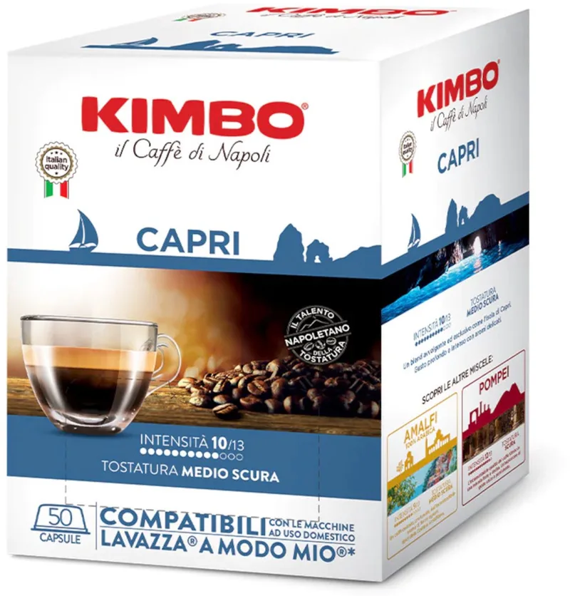 il Caffe di Napoli - Capri - 50 koffiecups Compatibel met Lavazza A Modo Mio van Kimbo – productfoto