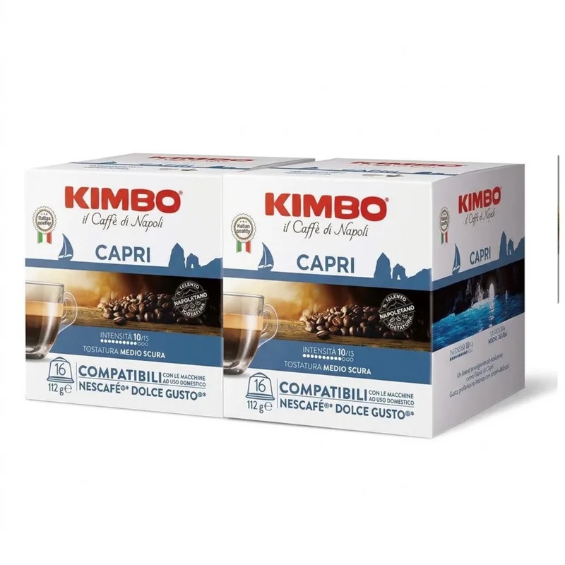 il Caffe di Napoli Capri - Multipack - 32 (2x16) Koffiecups Compatibel met Nescafe Dolce Gusto by Kimbo – product photo