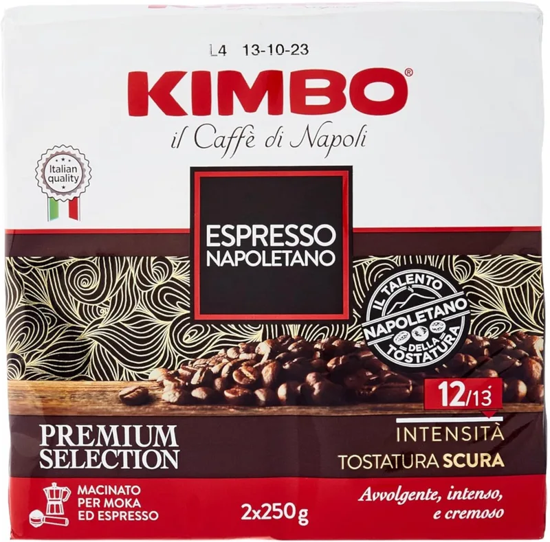 il Caffe di Napoli Espresso Napoletano Macinato - Gemalen Koffie - 500g (2x250g) van Kimbo – productfoto