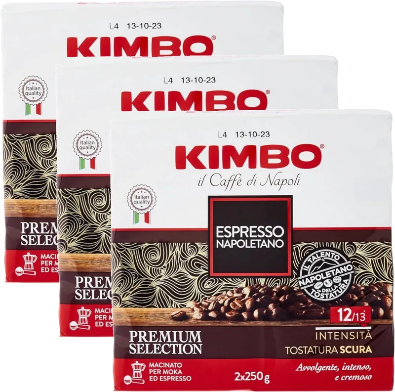 il Caffe di Napoli Espresso Napoletano Macinato - Multipack - Gemalen Koffie - 1500g (6x250g) från Kimbo – produktbild