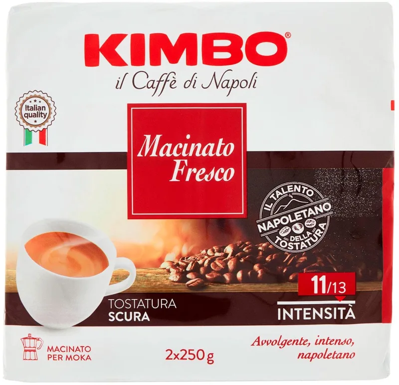 il Caffe di Napoli Macinato Fresco - Gemalen Koffie - 500g (2x250g) van Kimbo – productfoto
