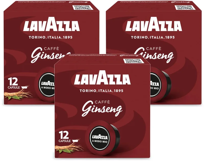 Lavazza Ginseng - Multipack - 36 (3x12) Koffiecups Compatibel met A Modo Mio by Kimbo – product photo