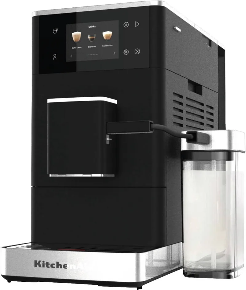 KitchenAid 5KES8454EBM Volledig automatisch Espressomachine 1,8 l van KitchenAid in Zilver, Zwart – productfoto