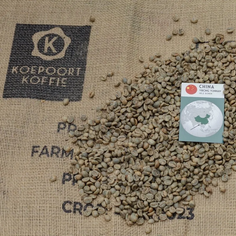 China Yirong Yunnan - ongebrande groene koffiebonen - 1kg van Koepoort Koffie – productfoto