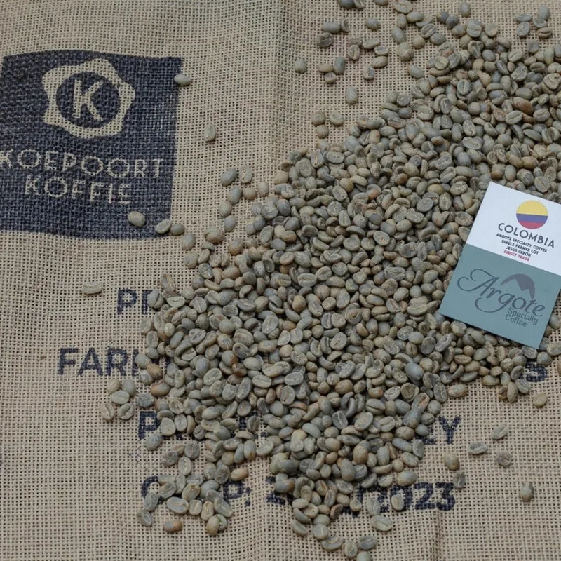 Colombia - Argote Coffees - Jesús Cerón single farmer lot - Direct Trade - ongebrande groene koffiebonen - 1 kg van Koepoort Koffie – productfoto
