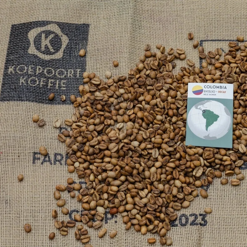Colombia Excelso DECAF - ongebrande groene koffiebonen - 1 kg van Koepoort Koffie – productfoto