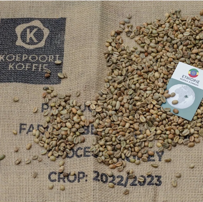 Ethiopië Mokka Djimmah - ongebrande groene koffiebonen - 1 kg van Koepoort Koffie – productfoto