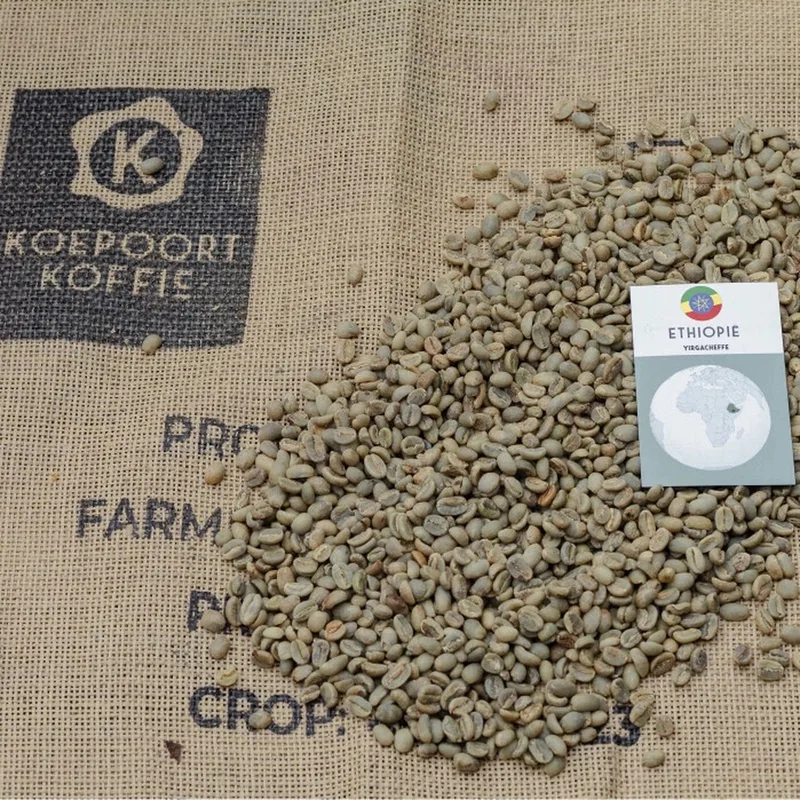 Ethiopië Yirgacheffe - ongebrande groene koffiebonen - 1 kg van Koepoort Koffie – productfoto