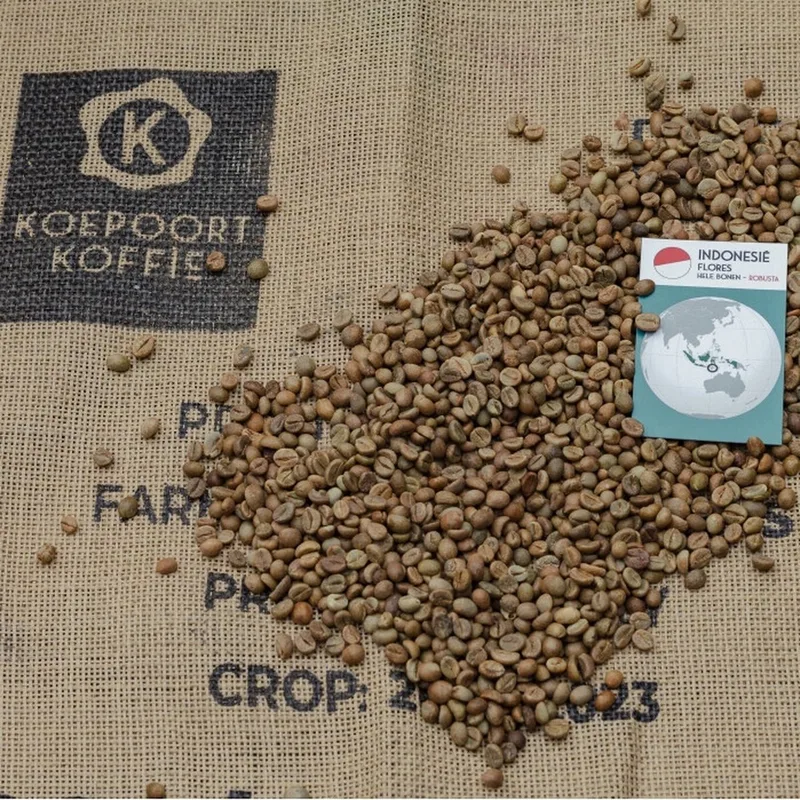 Indonesië Flores Rende Nao village lot specialty honey robusta - Direct Trade - ongebrande groene koffiebonen - 1 kg van Koepoort Koffie – productfoto