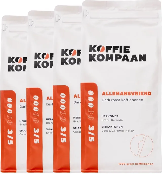 Koffiebonen Allemansvriend Voordeeldoos 4x1kg