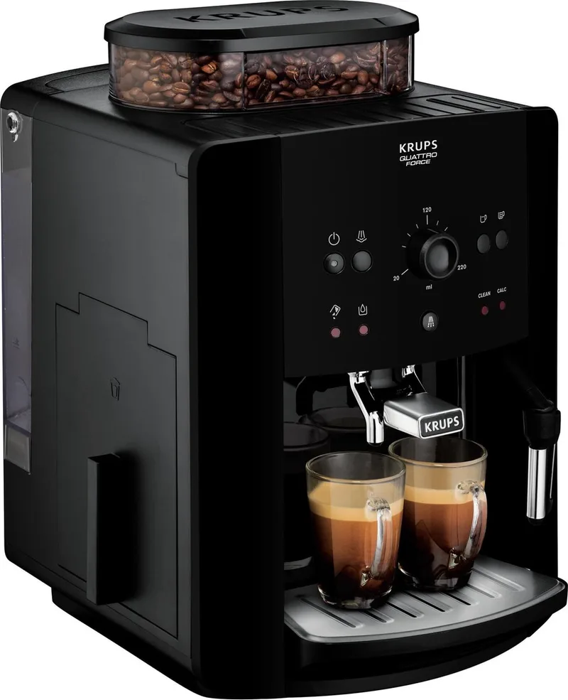 Arabica Picto EA8110 - Volautomatische Espressomachine - Compact - Voor Espresso & Koffiespecialiteiten van Krups in Zwart, Rvs – productfoto
