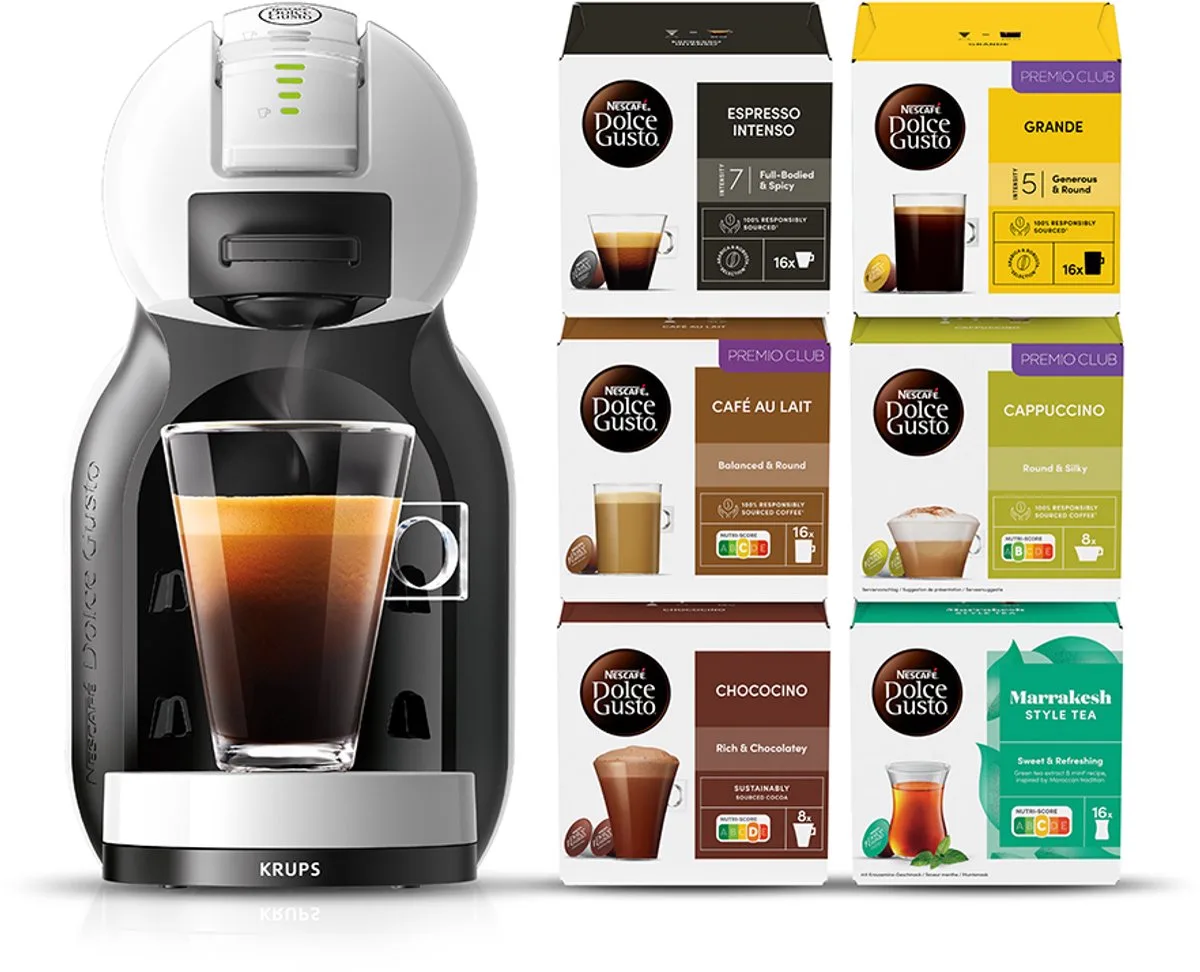 Dolce Gusto Mini Me YY5999FD - Koffiecupmachine - Automatische Stop - Compact by Krups in Arctic Grey – product photo