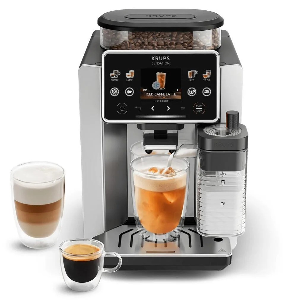 EA918G Sensation Elite Aluminium Volautomaat Grijs de Krups – photo produit 2 sur 2