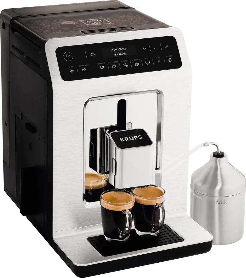 Evidence EA891C - Espressomachine - Chroom by Krups in Metaal, Chrome – product photo