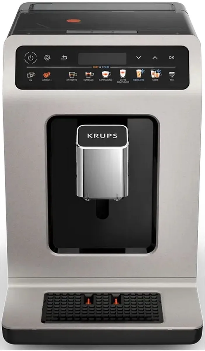 Evidence Hot & Cold EA898DF1 Volautomatische espressomachine - 18 recepten voor warme en koude bereidingen de Krups en Noir – photo produit