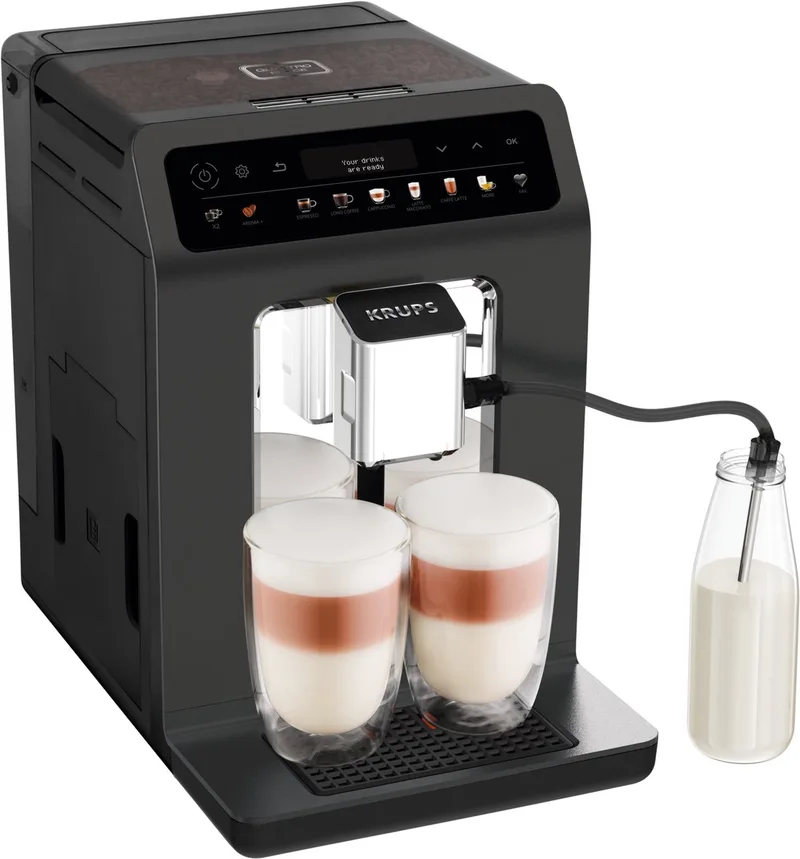 Evidence One EA895N Volautomatische espressomachine van Krups in Zwart, Grijs, Antraciet – productfoto