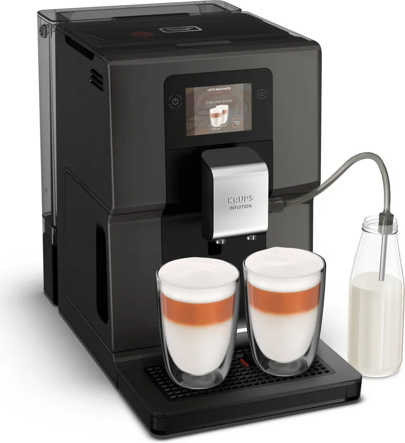 Intuition EA872B - Volautomatische Espressomachine - Zwart - Touchscreen - Personaliseerbaar van Krups in Coal – productfoto