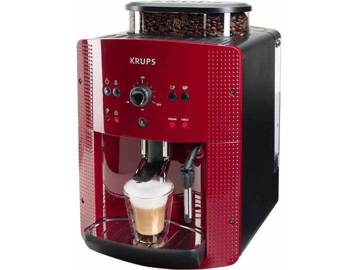 Kaffeevollautomat EA8107 Arabica, 2-Tassen-Funktion, manueller Dampfdüse, 2 voreingestelle Kaffeestärken von Krups – Produktfoto