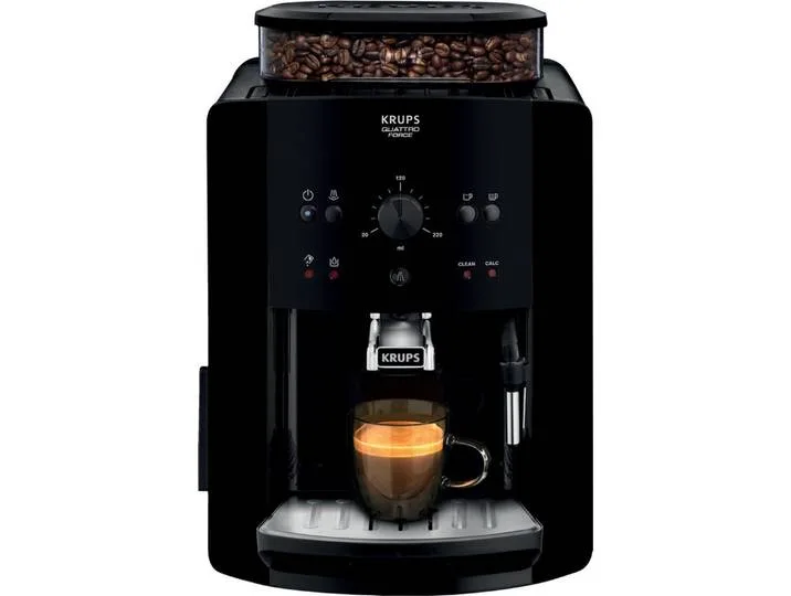 Kaffeevollautomat EA8110 / EA811010, Krups EA8110 Espresso Vollautomat schwarz mit Dampfdüse von Krups – Produktfoto